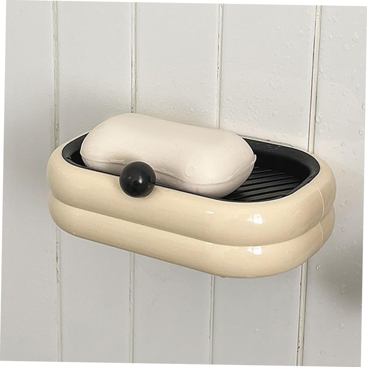 Ciieeo Wall Mounted Soap Dish Dual Drain Rack
