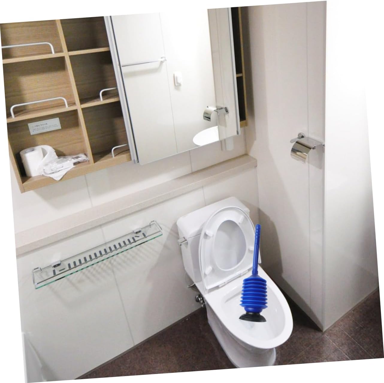 Alipis Heavy Duty Toilet Plunger with Flange Design