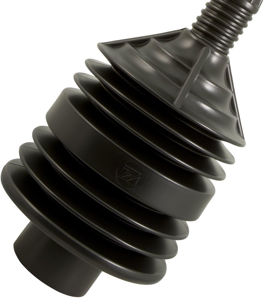 PlumbCraft Heavy Duty Toilet Plunger - Black