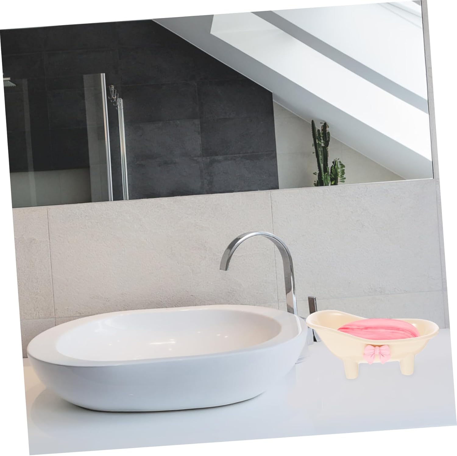 MAGICLULU Bathtub Soap Holder with Self Draining Design