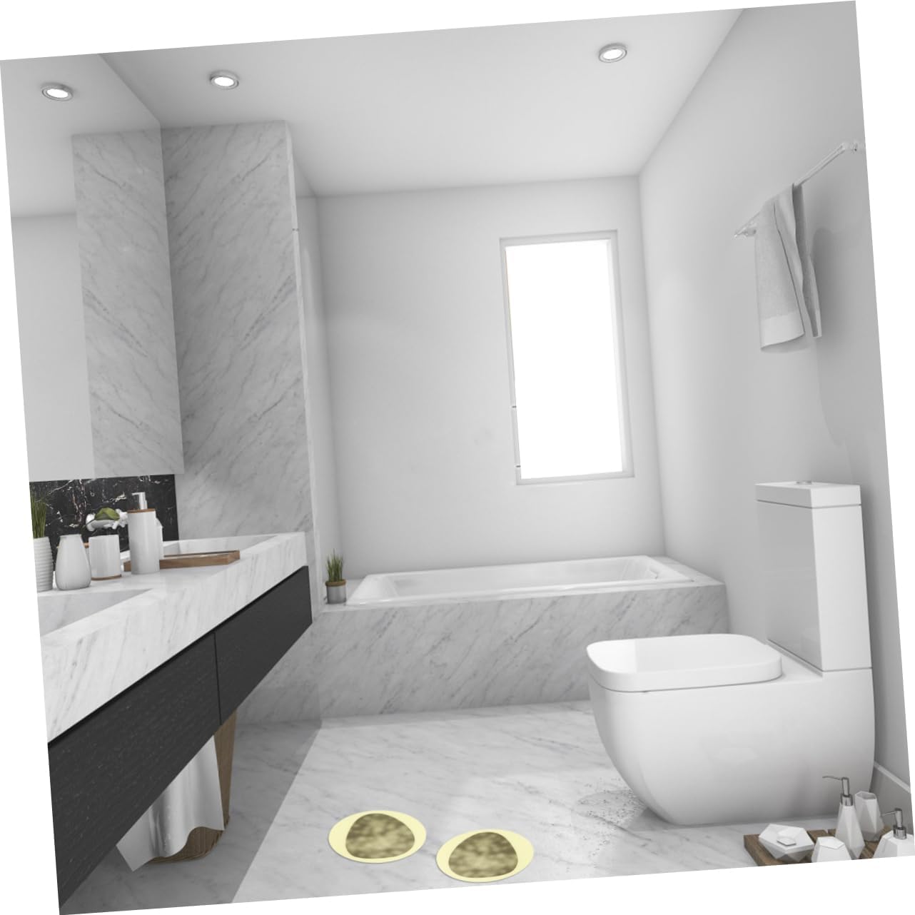 4Pcs Non-Slip Bathroom Stickers for Bathtub and Shower