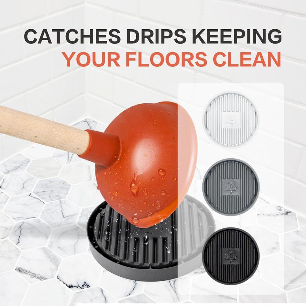 Toilet Plunger Holder for Quick Drying and Neat Storage