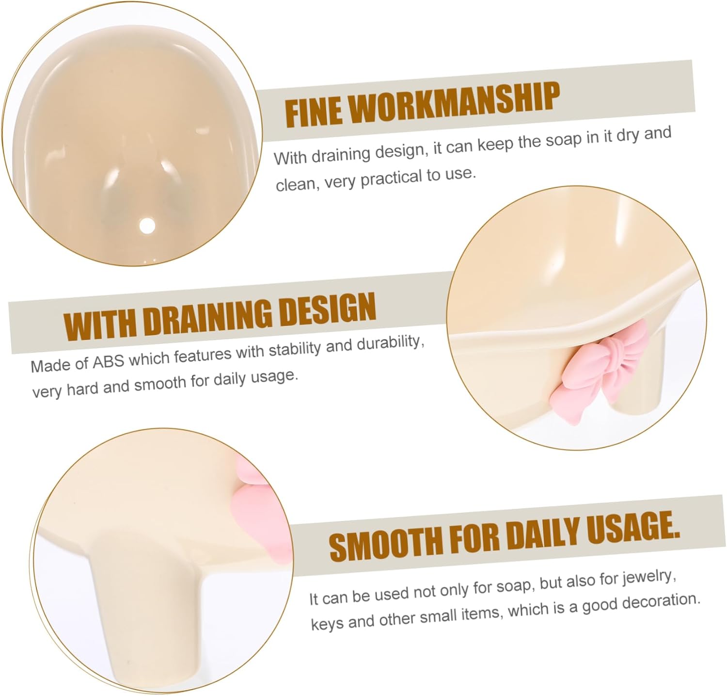 MAGICLULU Bathtub Soap Holder with Self Draining Design