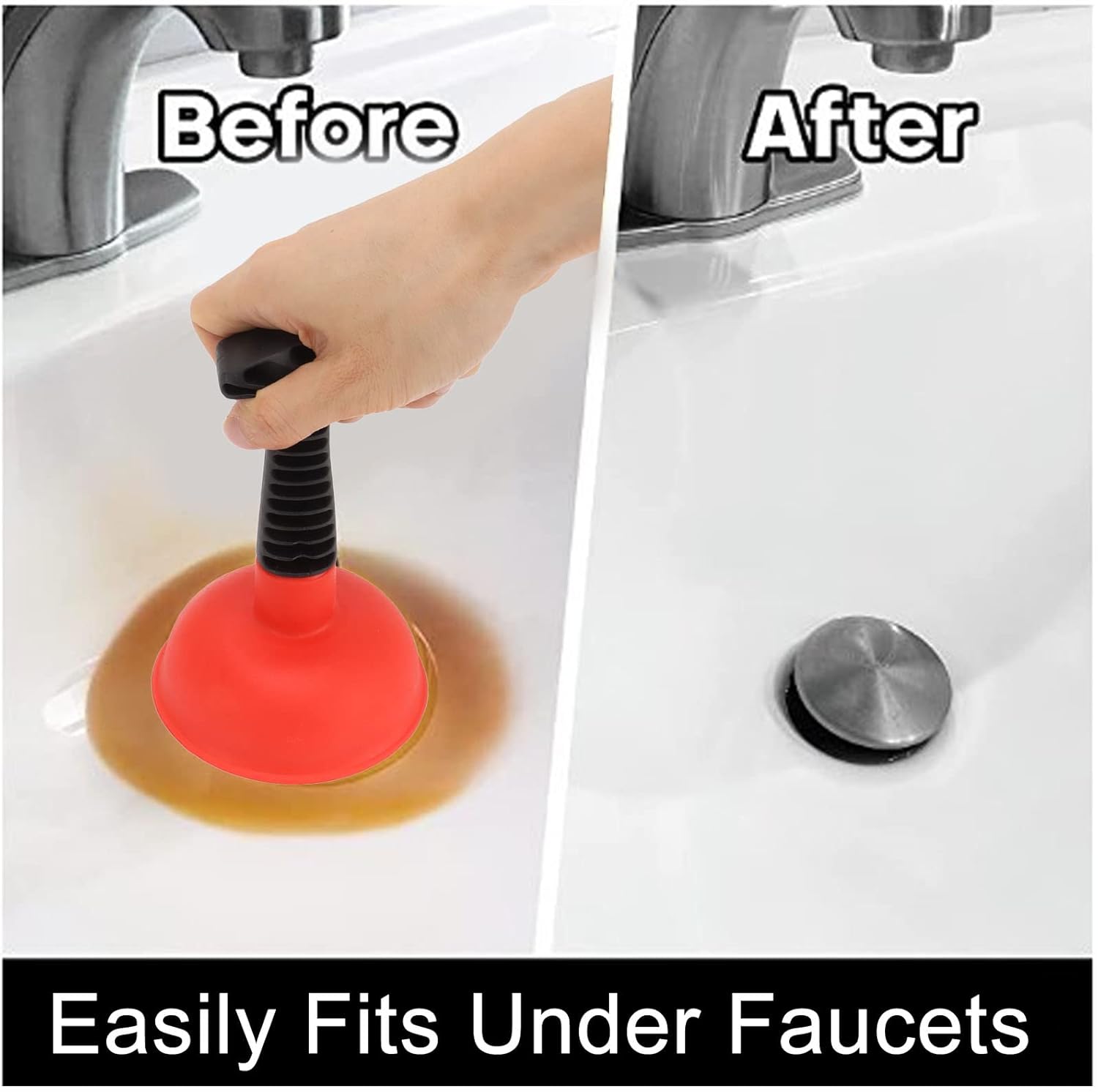 SYHAQYE Mini Plunger - Powerful Slip Proof Handle