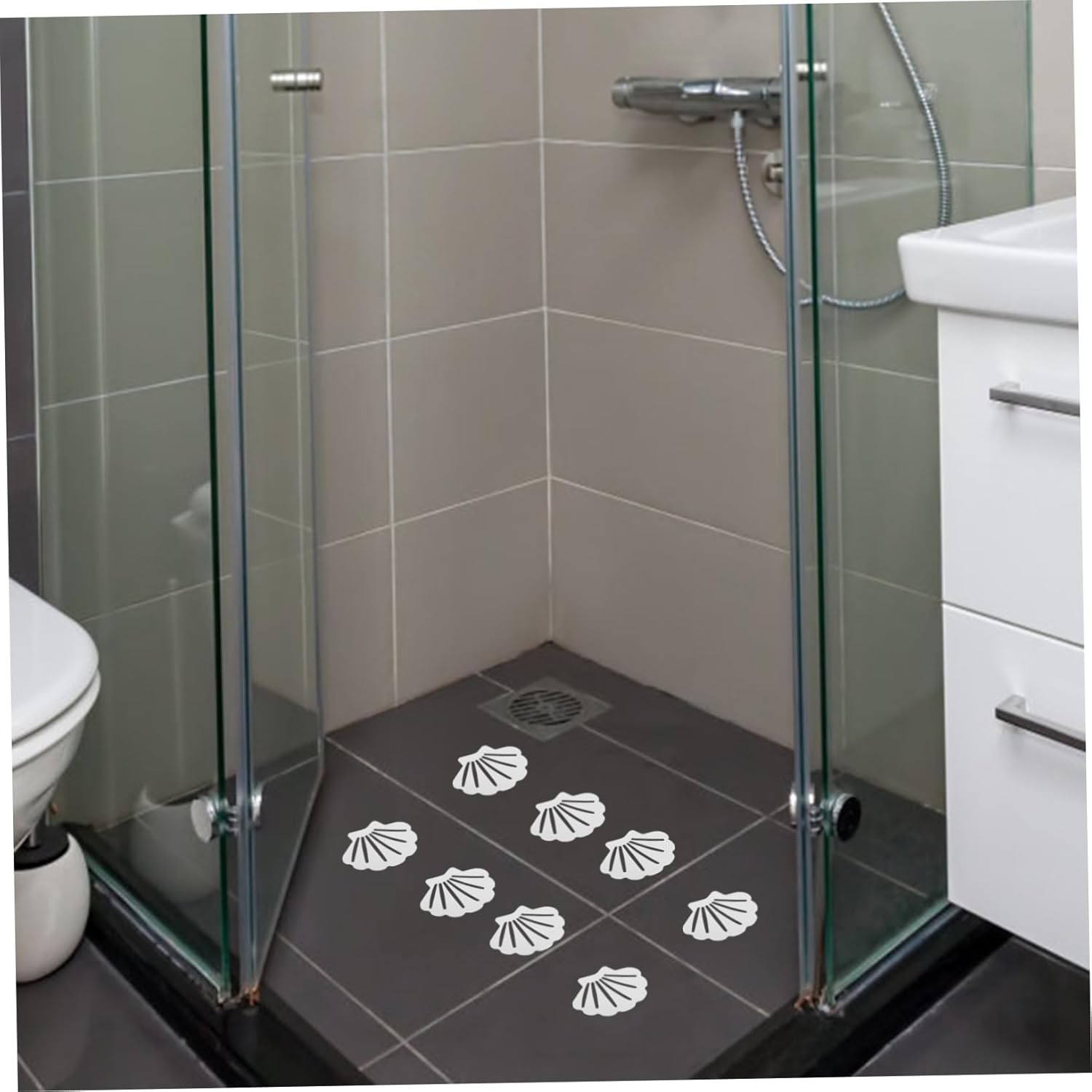 Garneck 12pcs Bathroom Non-Skid Strip Stickers 1