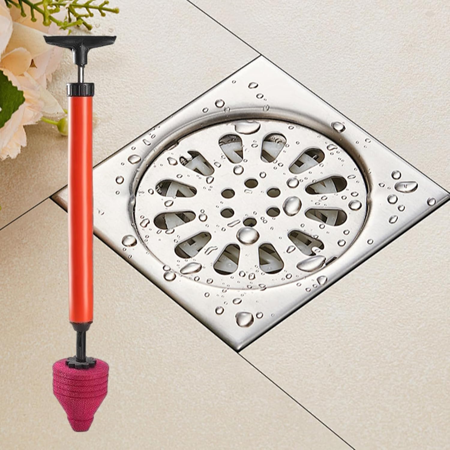 AYKHDS Toilet Plunger Clog Remover with Ergonomic Handle