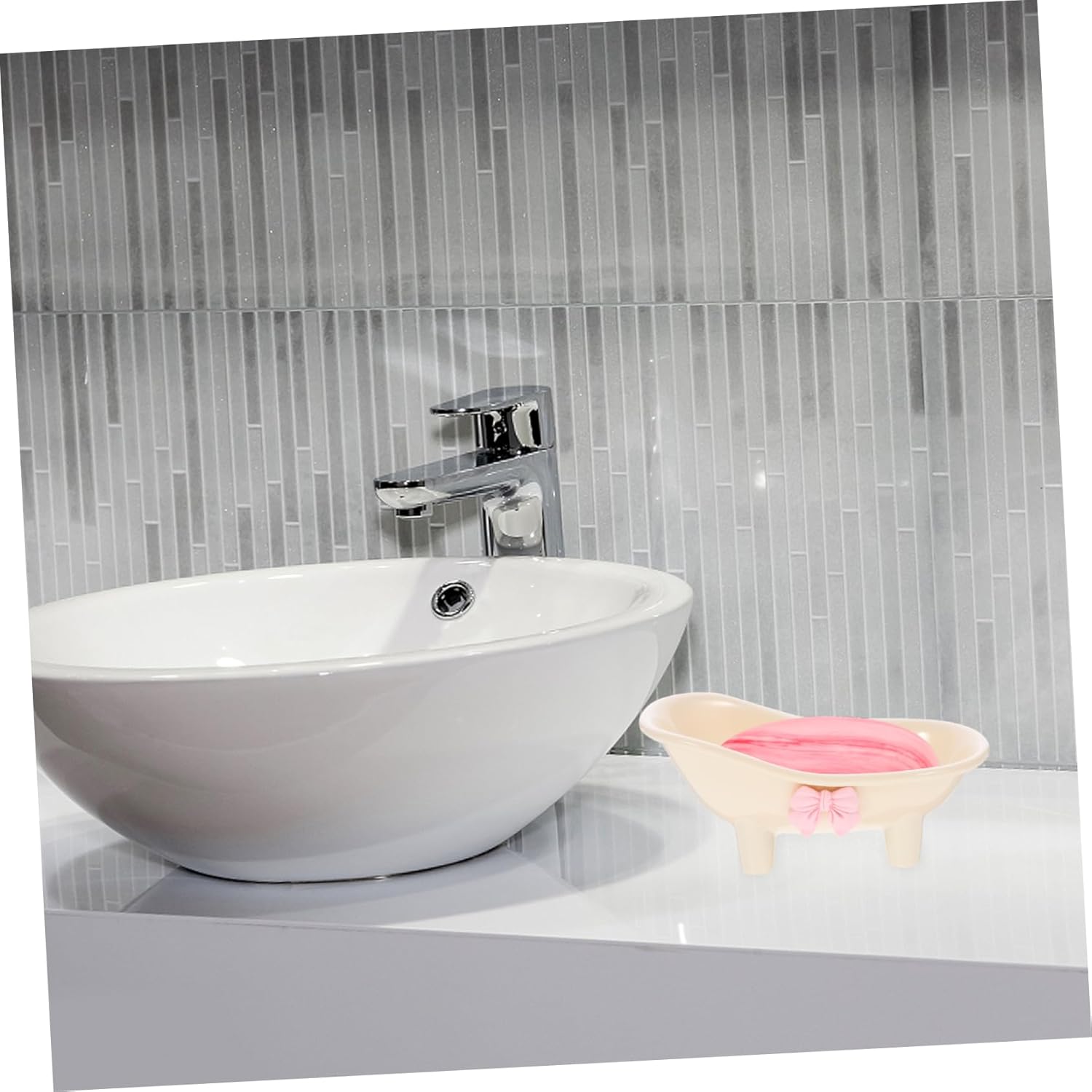 MAGICLULU Bathtub Soap Holder with Self Draining Design