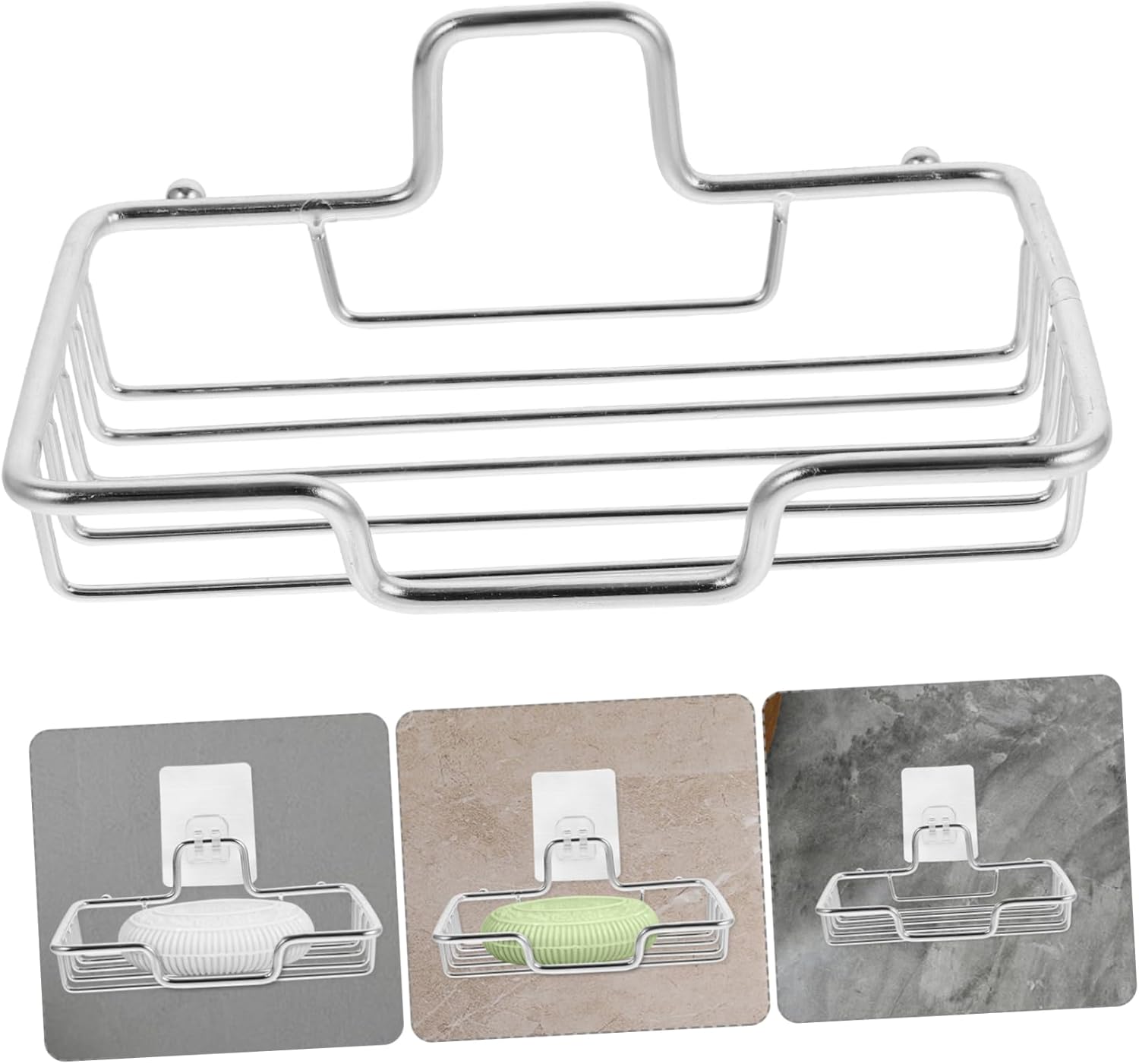 PRETYZOOM Wall Mount Soap Dish with Punch Design