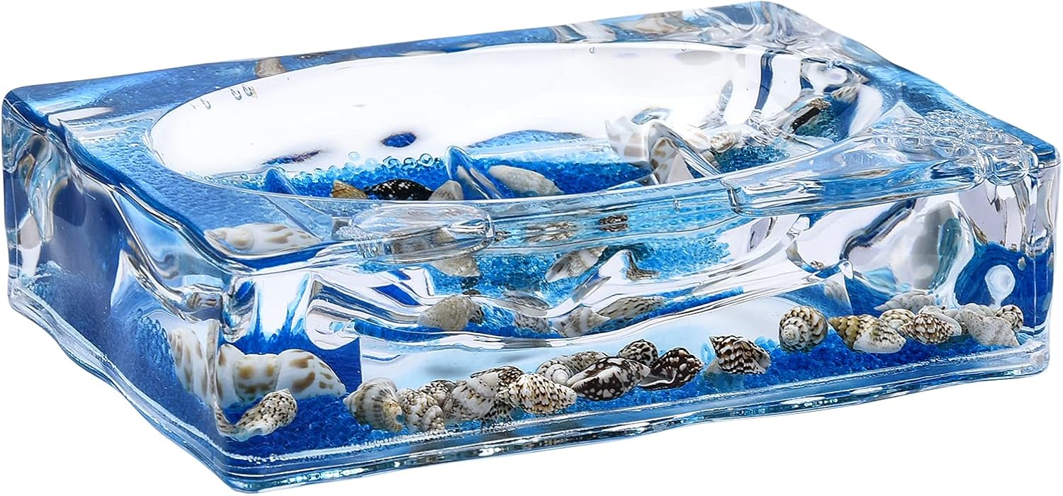 Locco Decor 4 Piece Acrylic Liquid 3D Floating Shell Set