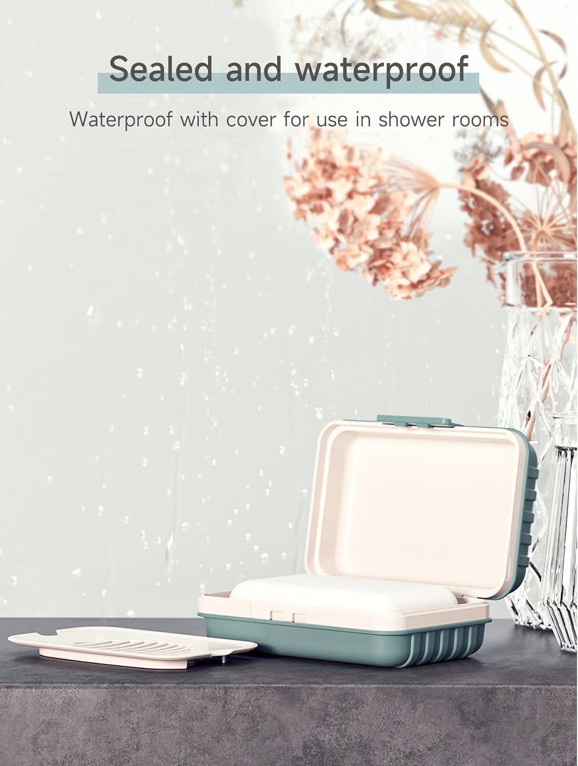 Doter Travel Soap Dish with Lid - Durable Leakproof Portable