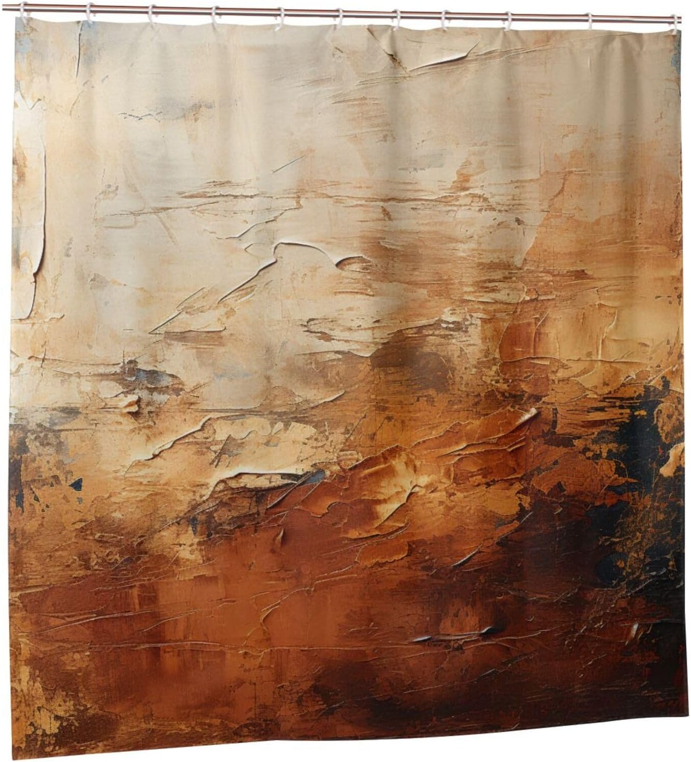 TIYAANDSY Abstract Waterproof Shower Curtain Set