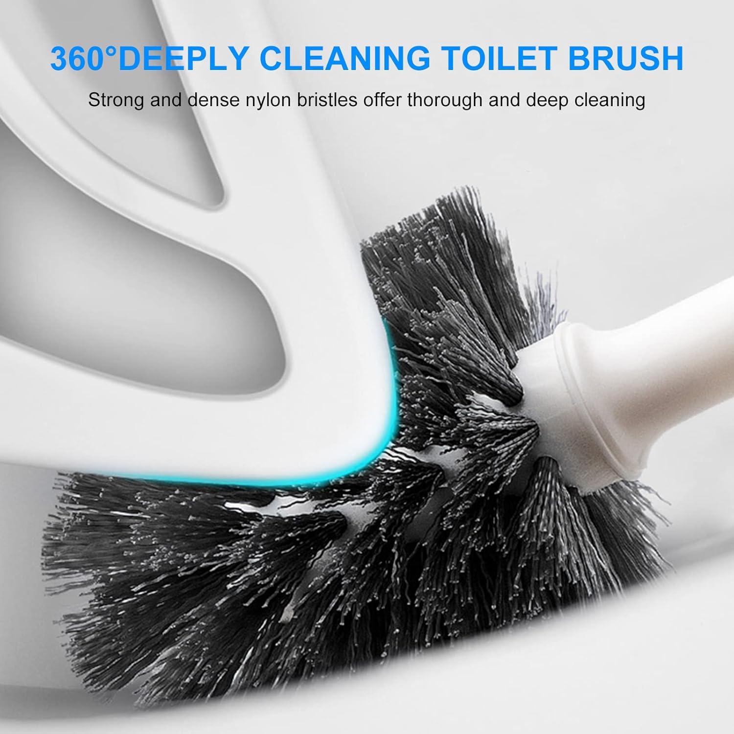 SetSail Toilet Brush and Plunger Set with Caddy - White