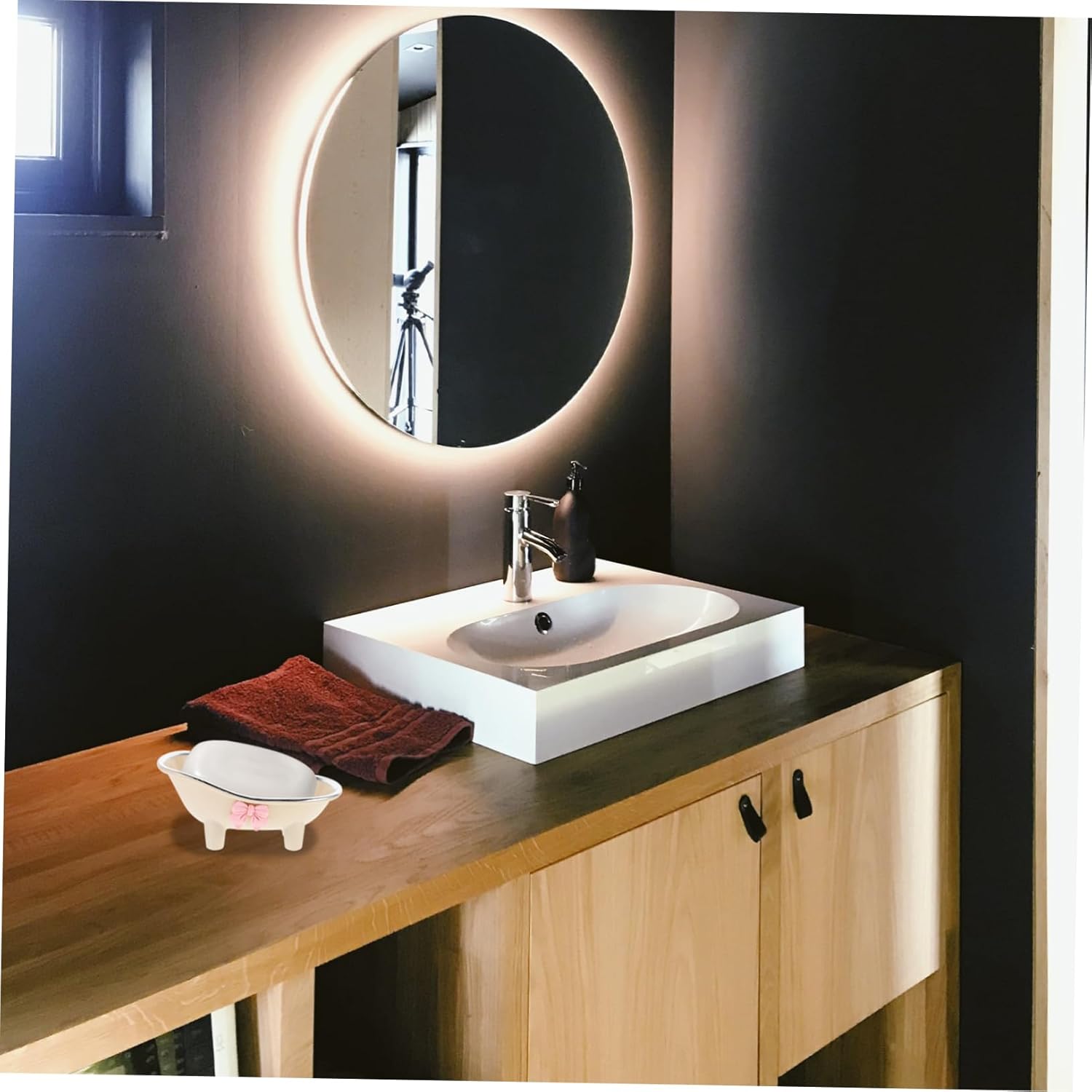 Cute Bathtub Shaped Soap Holder for Bathroom Decor