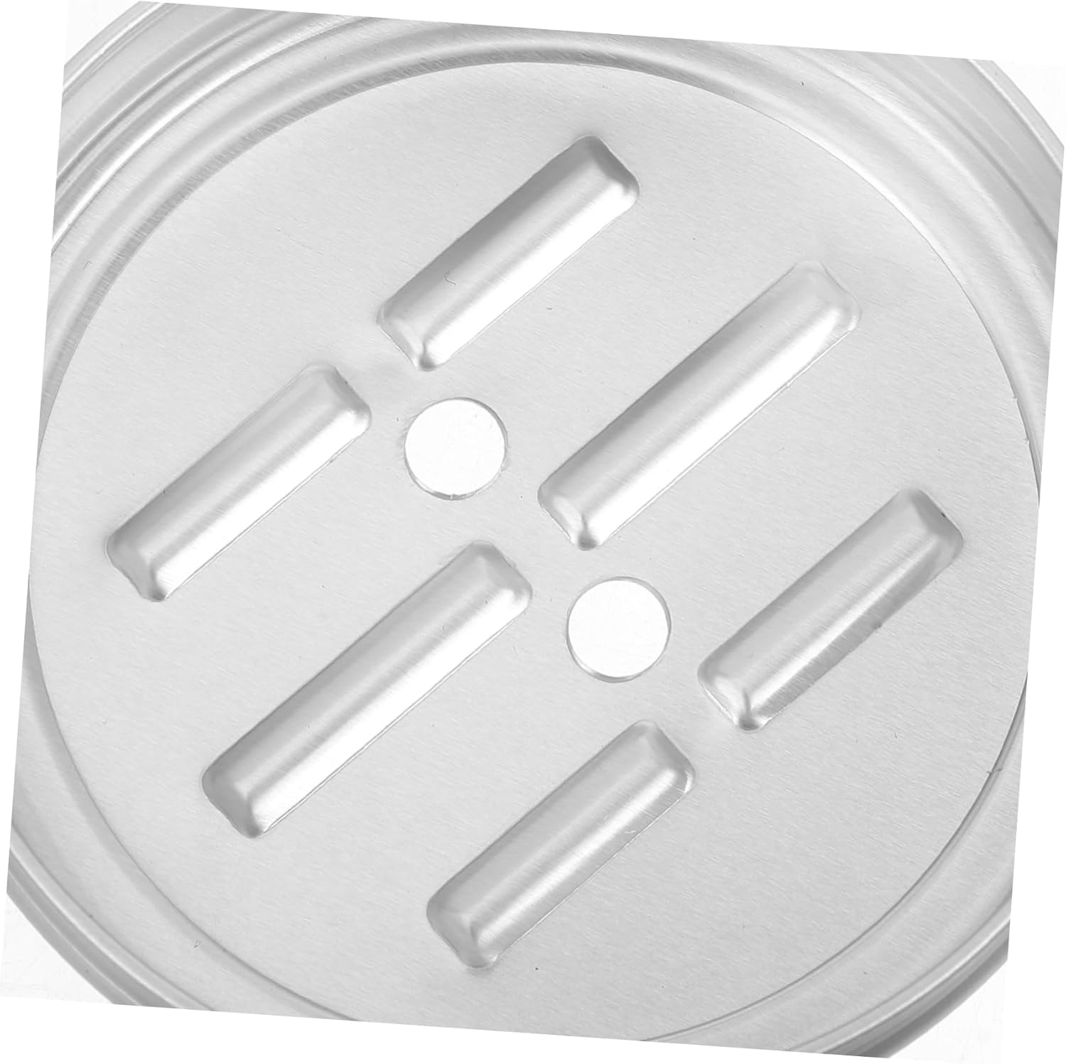 Cabilock 2pcs Portable Round Aluminum Soap Dish Leakproof Travel Holder 1