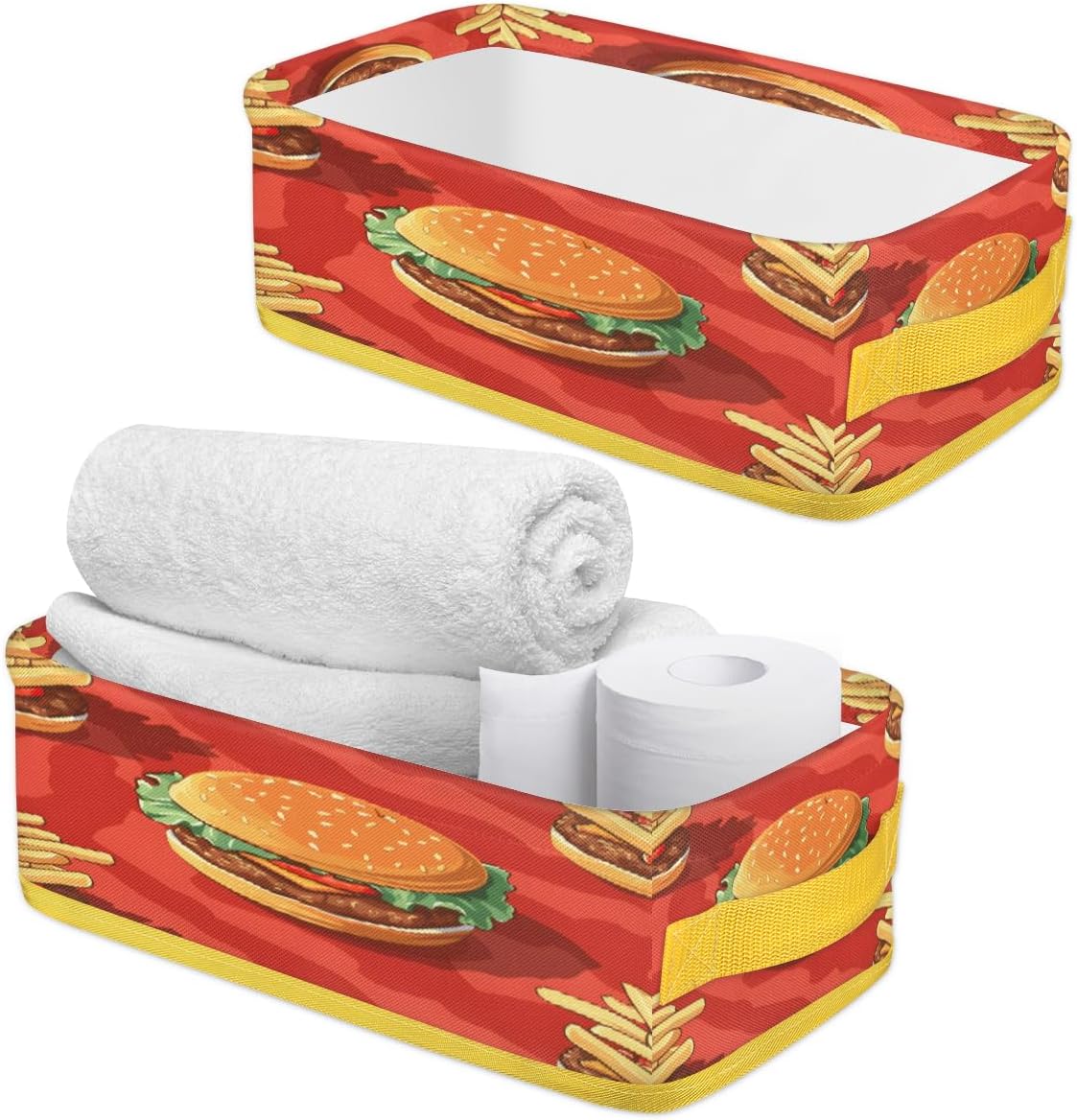 Hamburgers Toilet Paper Baskets for Bathroom Organization