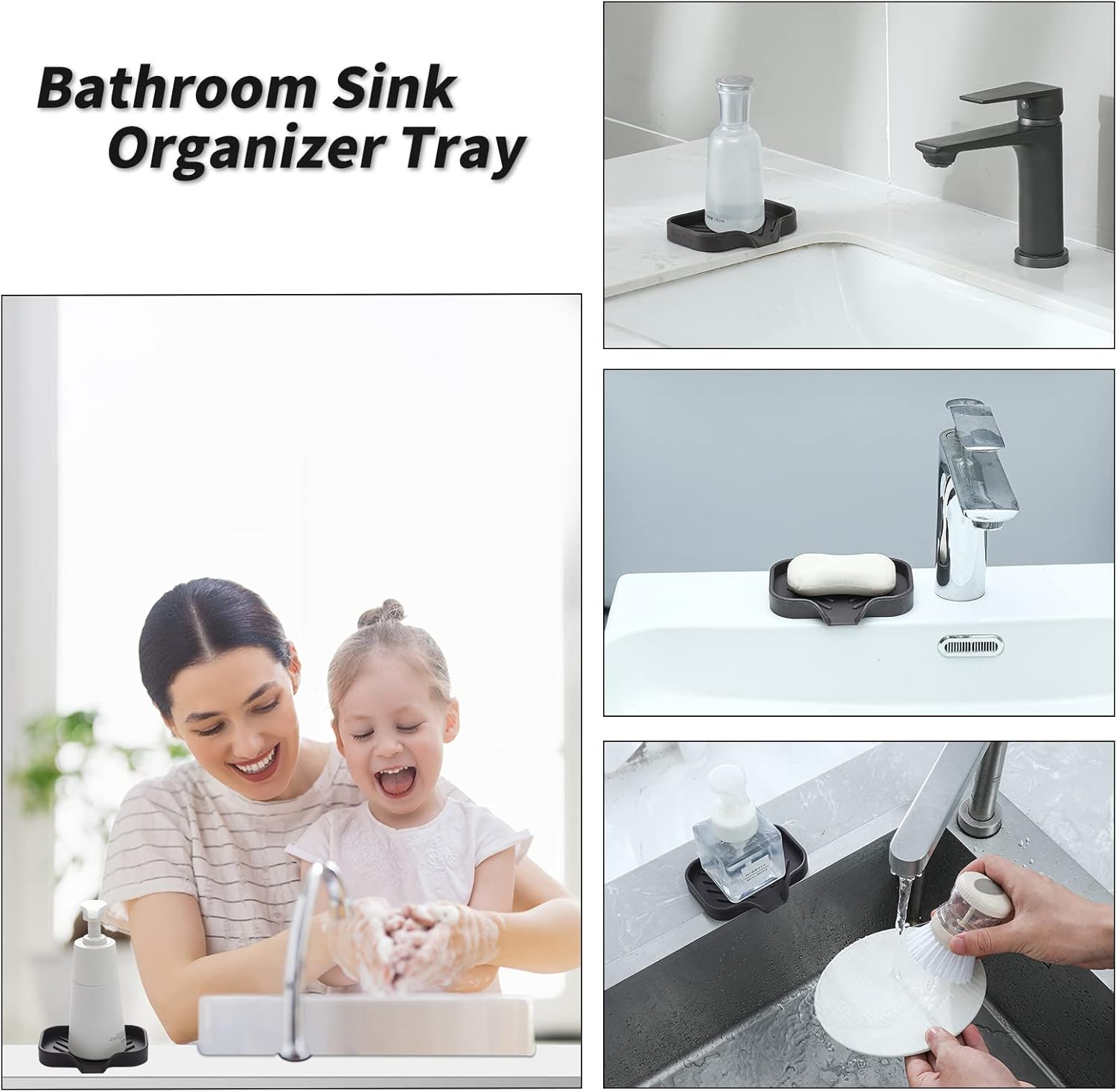 MicoYang Silicone Soap Dish with Drain Spout