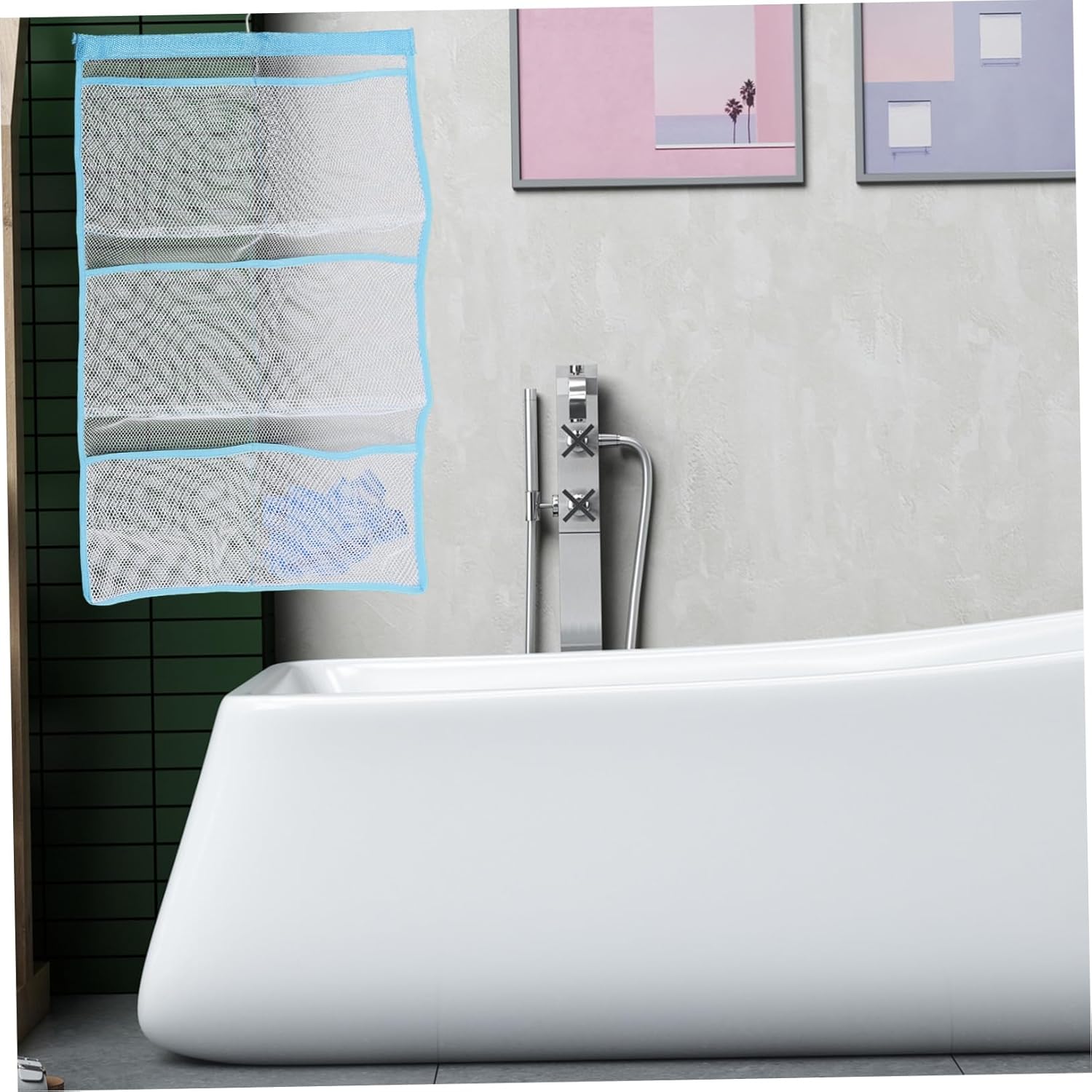 Mobestech 6 Mesh Shower Organizer - Space Saving Quick Dry