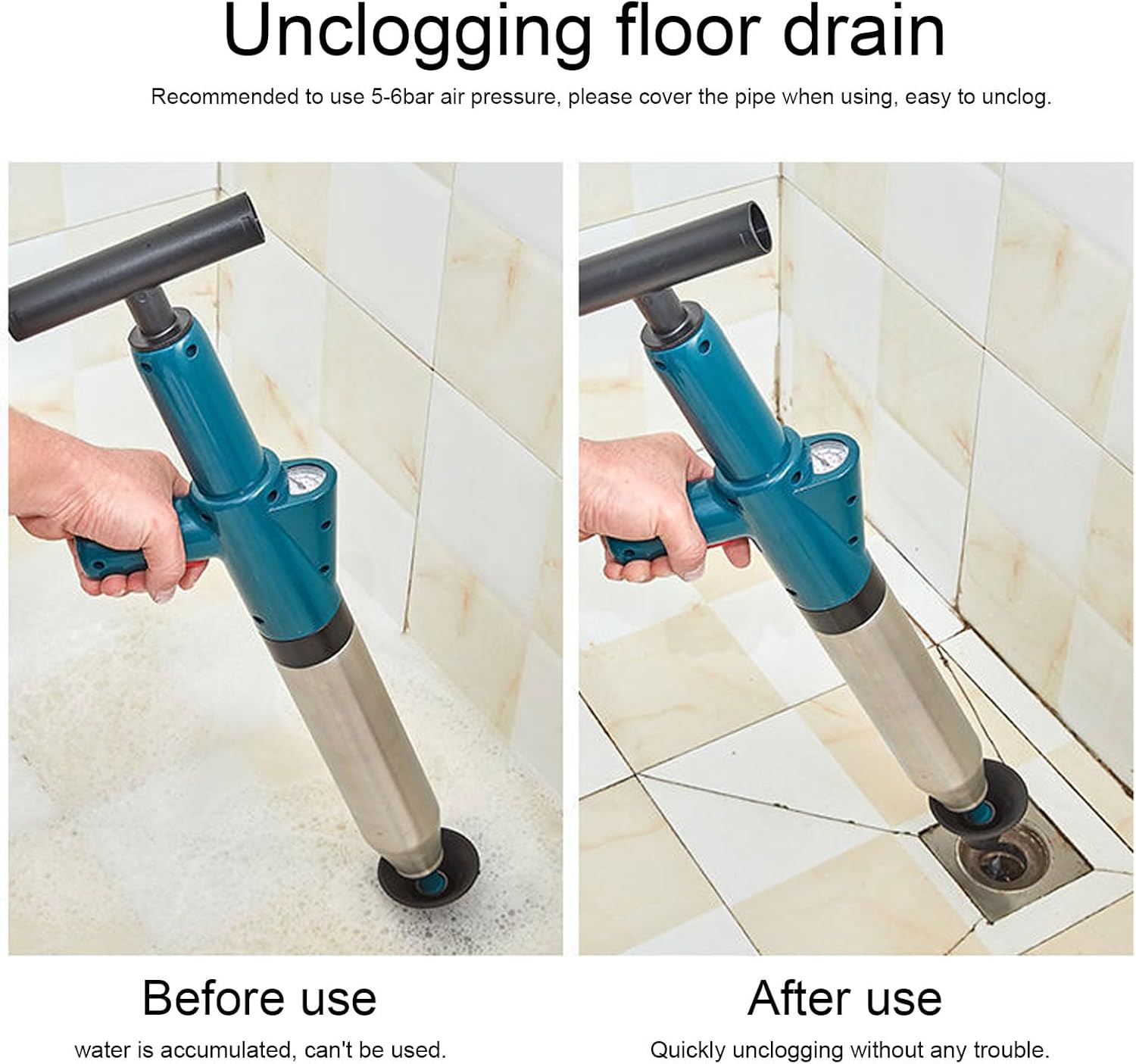 Mumusuki Toilet Plunger with Pressure Indicator 1
