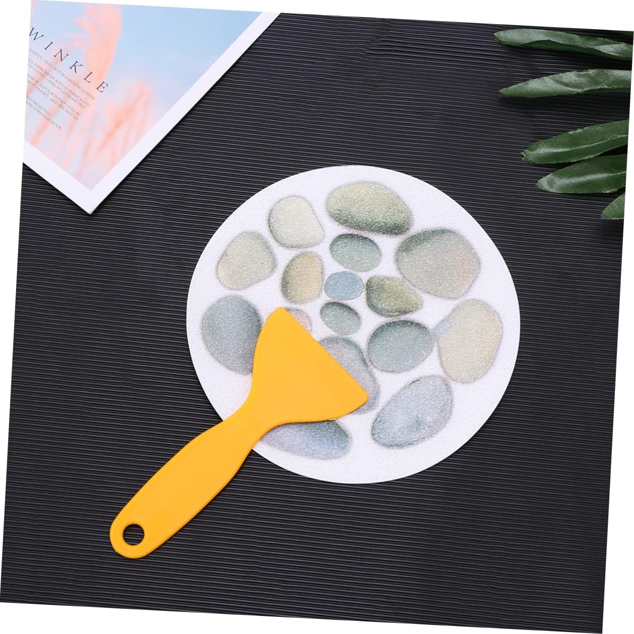 4pcs Bathtub Anti Slip Stickers Stone Pattern Safety Decals