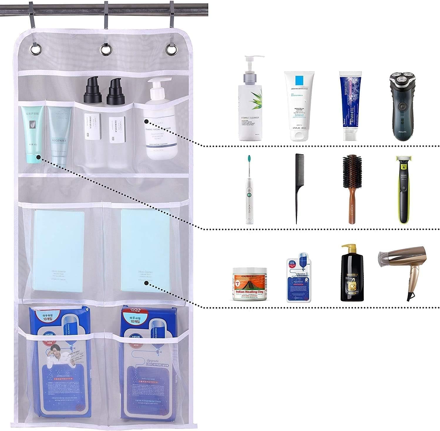 MISSLO 2 Pack Mesh Shower Caddy Organizer 1