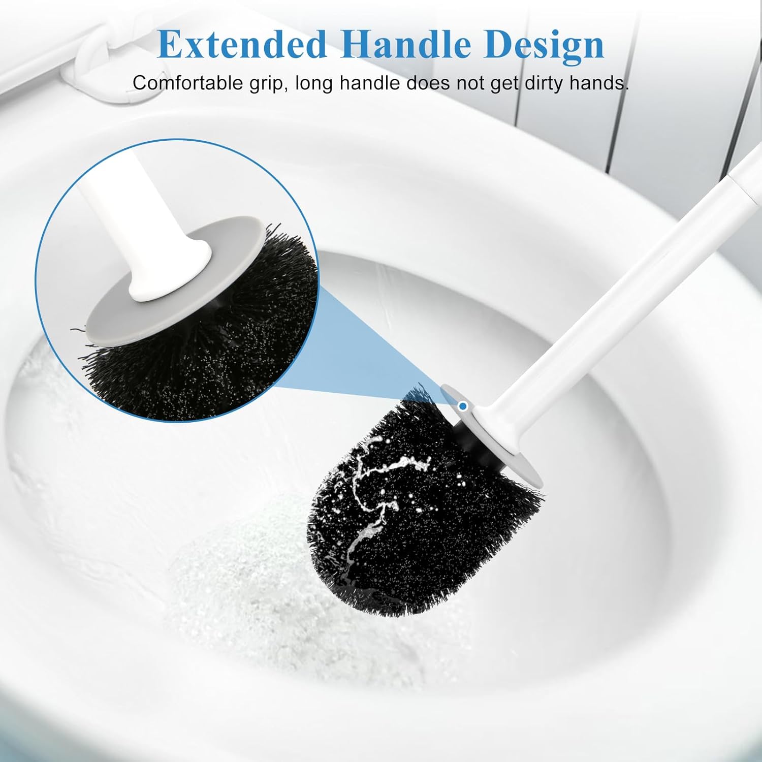 Alpsnow Toilet Bowl Brush and Holder 2 Pack 1
