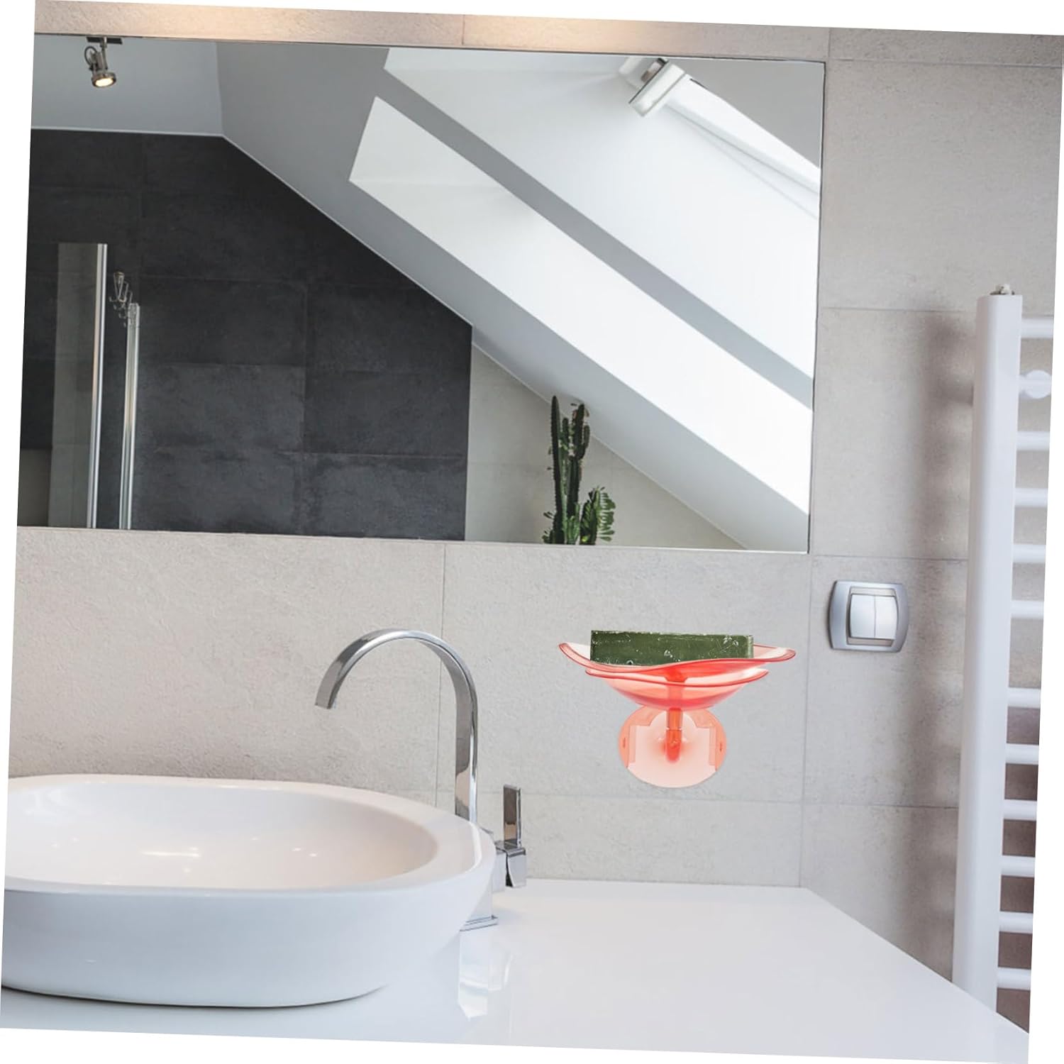 Angoily Wall Soap Holder with Flower Design