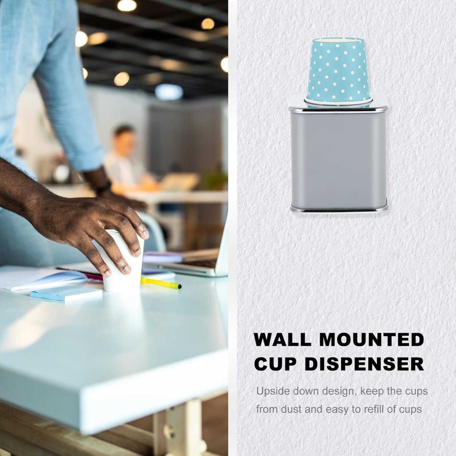DOITOOL 3 Ounce Paper Cup Dispenser with 10PCS Cups