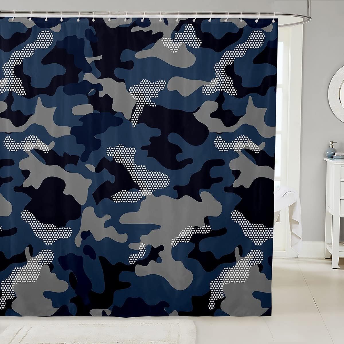 Erosebridal Camouflage Shower Curtain 72x72