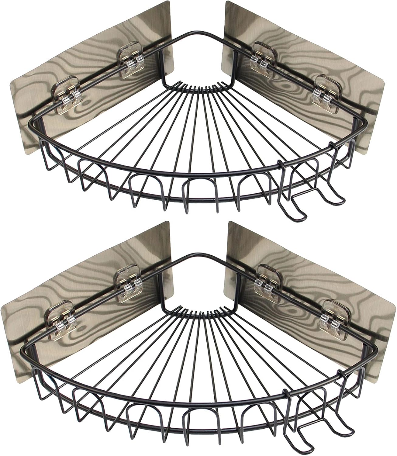 Casaphoria 2 Pack Corner Shower Shelf Organizer No Drilling