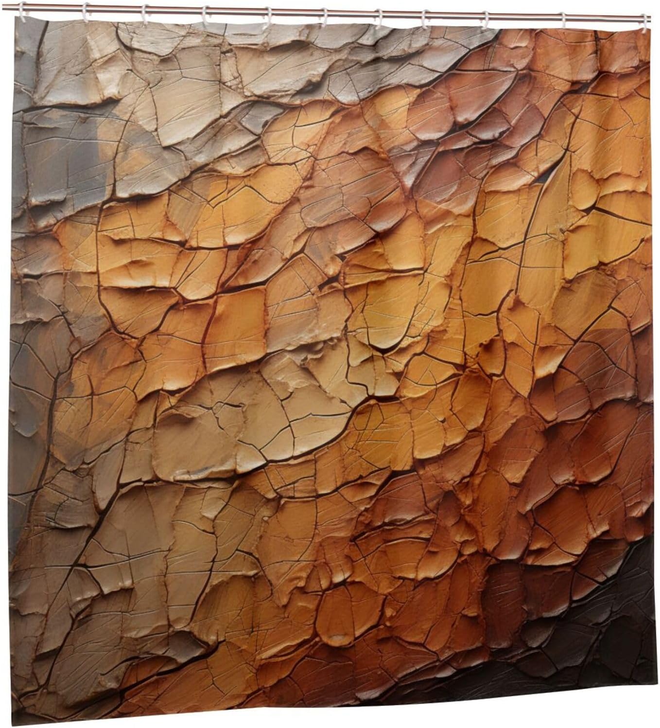 TIYAANDSY Abstract Oil Painting Shower Curtain Set 1
