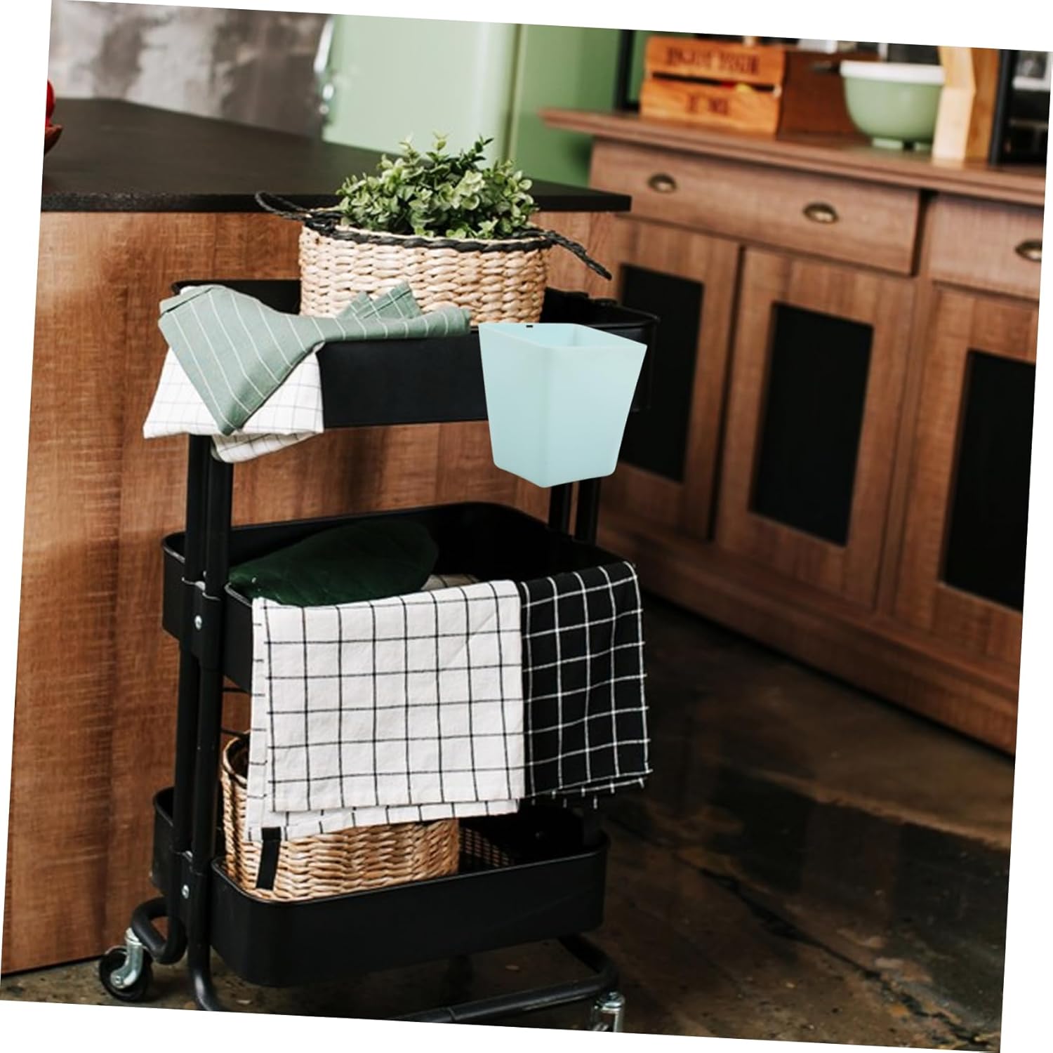 Luxshiny Wall Mounted Storage Basket for Kitchen and Bathroom 1