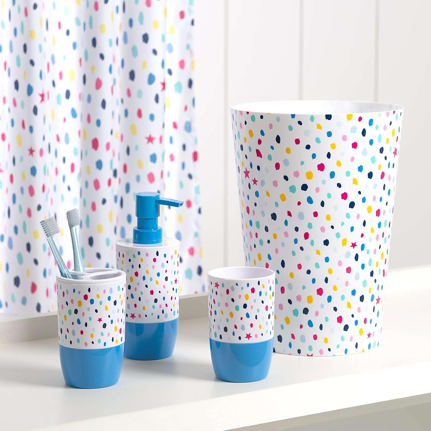Allure Home Creation Confetti Dot 4-Piece Bath Set