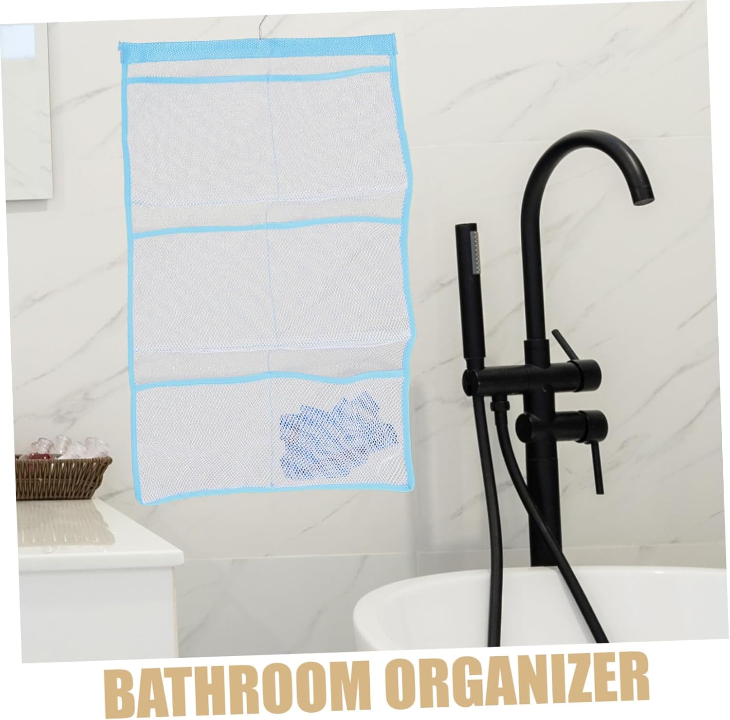 ABOOFAN 6 Mesh Shower Organizer Quick Dry Hanger