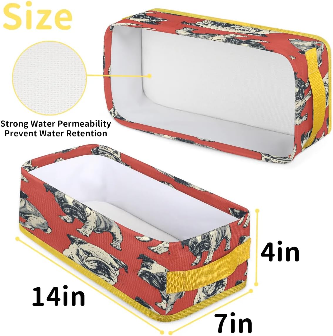 Tablerazzi Toilet Tank Topper Paper Basket with Handle 1
