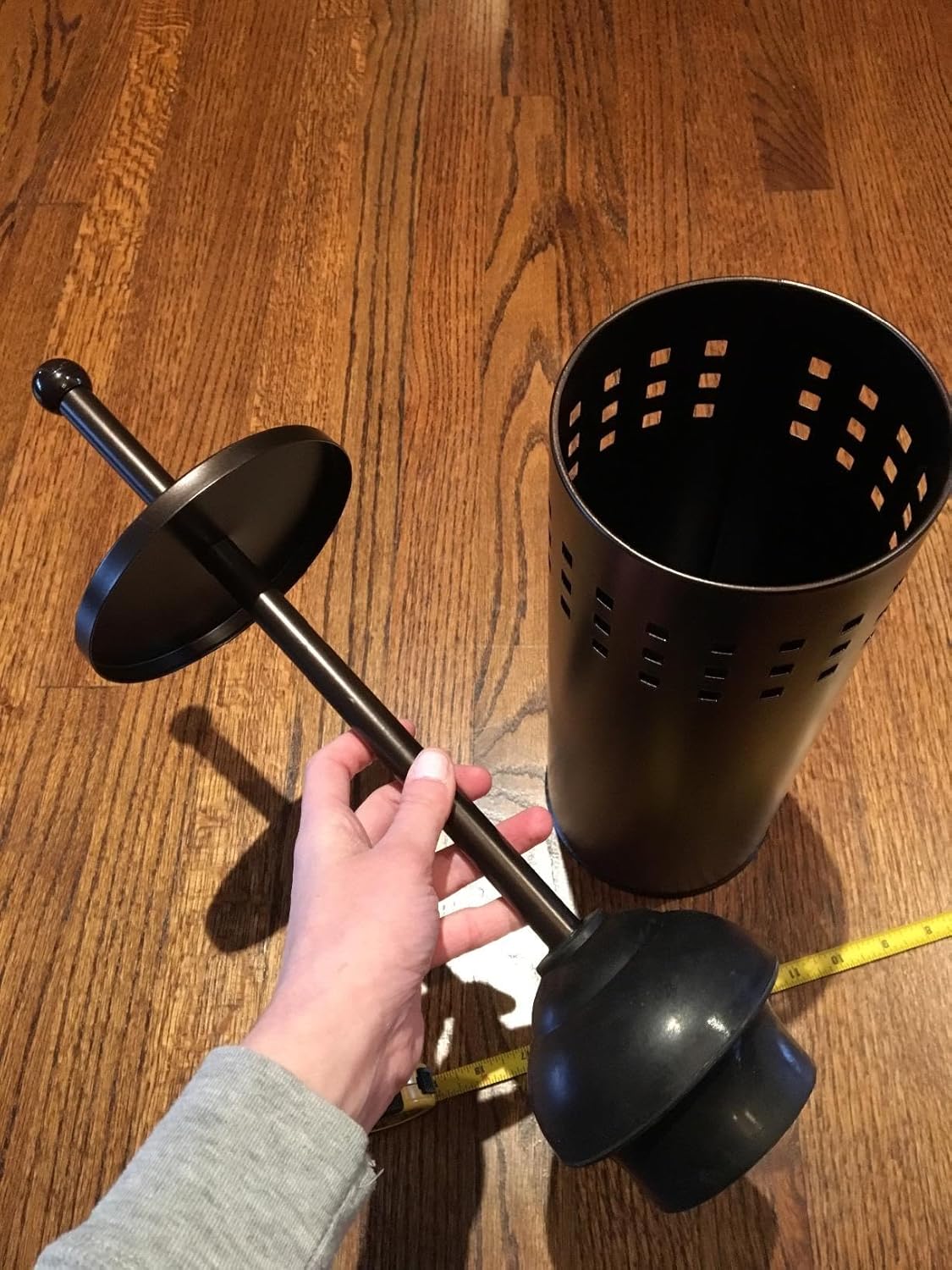 HIHIA Toilet Plunger with Holder Caddy