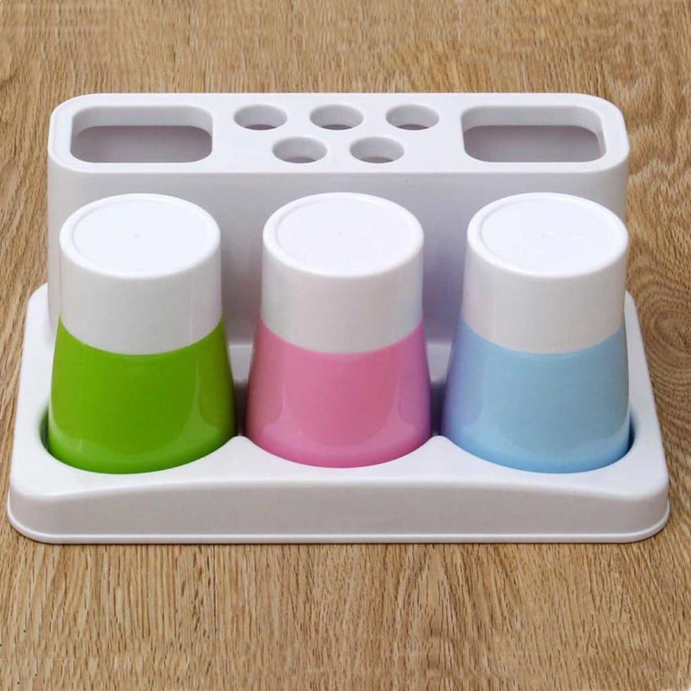 Eslite Toothbrush Toothpaste Holder Stand for Bathroom