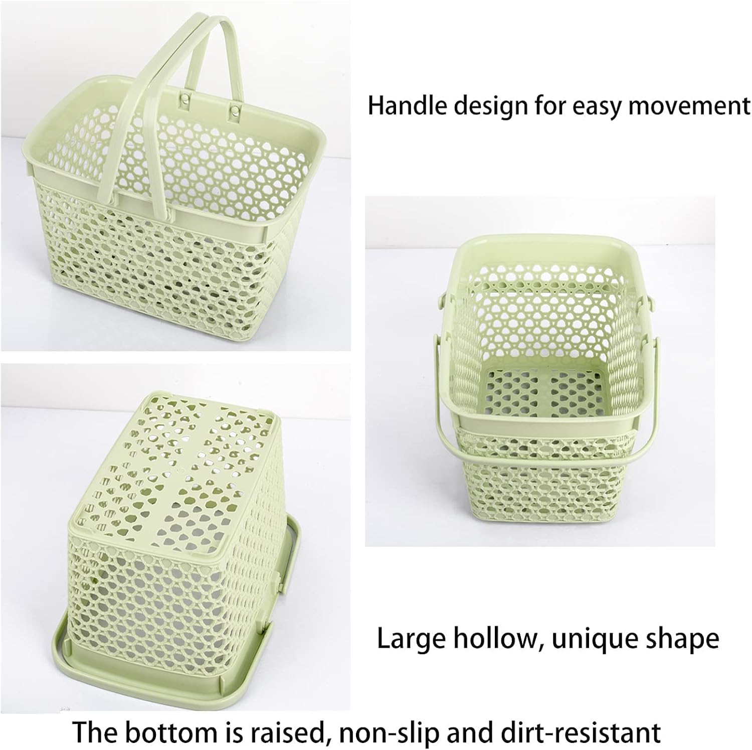 Anyoifax Green Portable Shower Caddy Basket with Handles