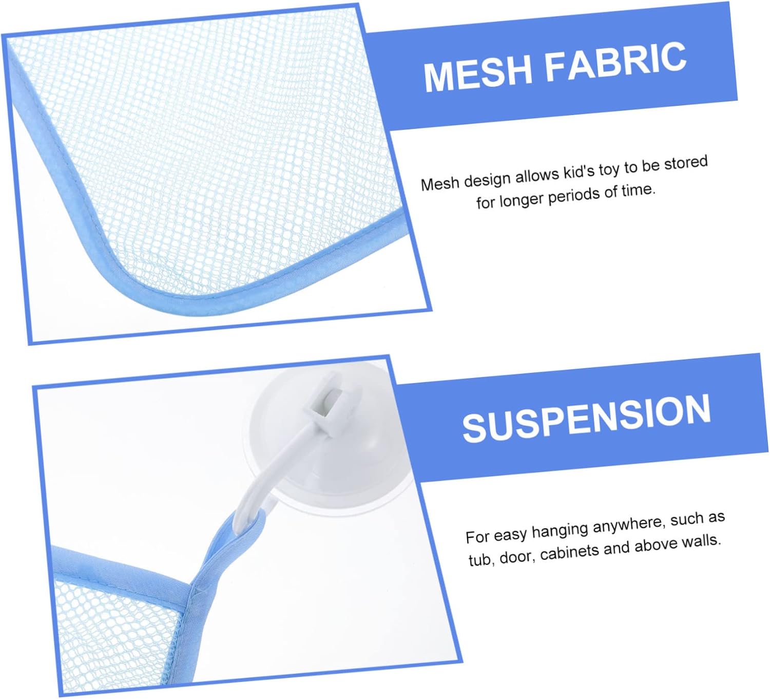 MAGICLULU Hanging Mesh Shower Organizer Bag for Family and Kids
