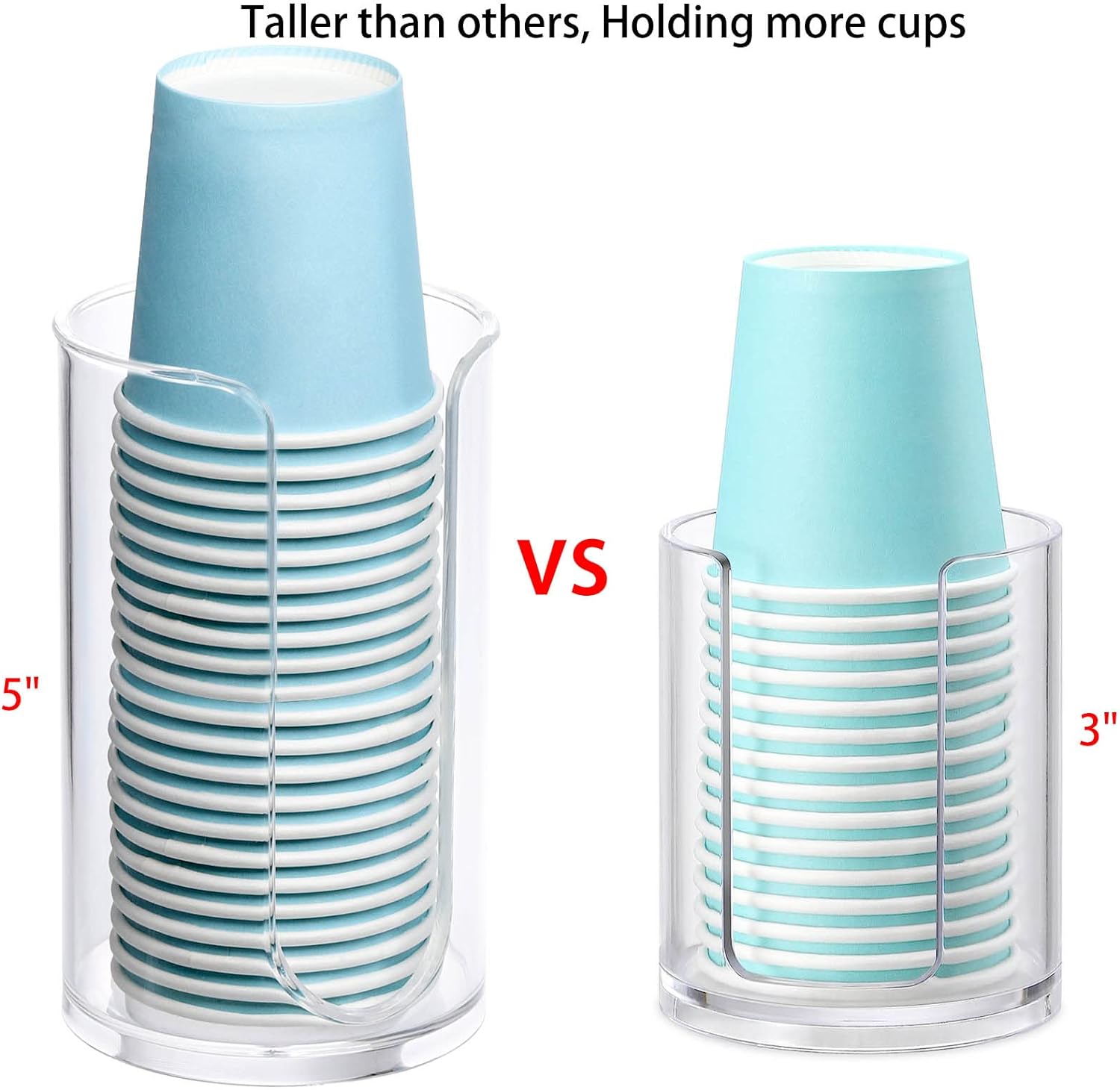 LoveBB Clear Cup Dispenser for Bathroom Use