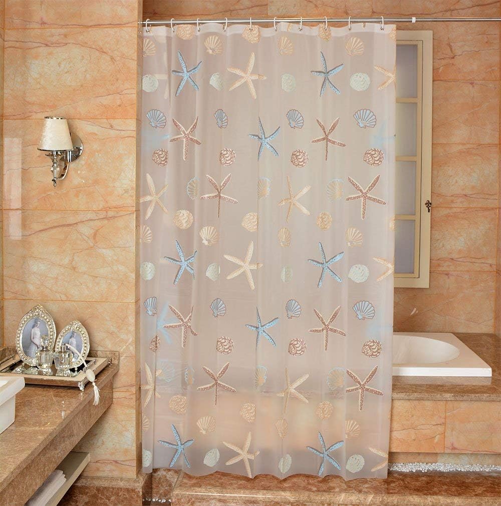 Ufatansy Sea Star Shower Curtain Liner Set