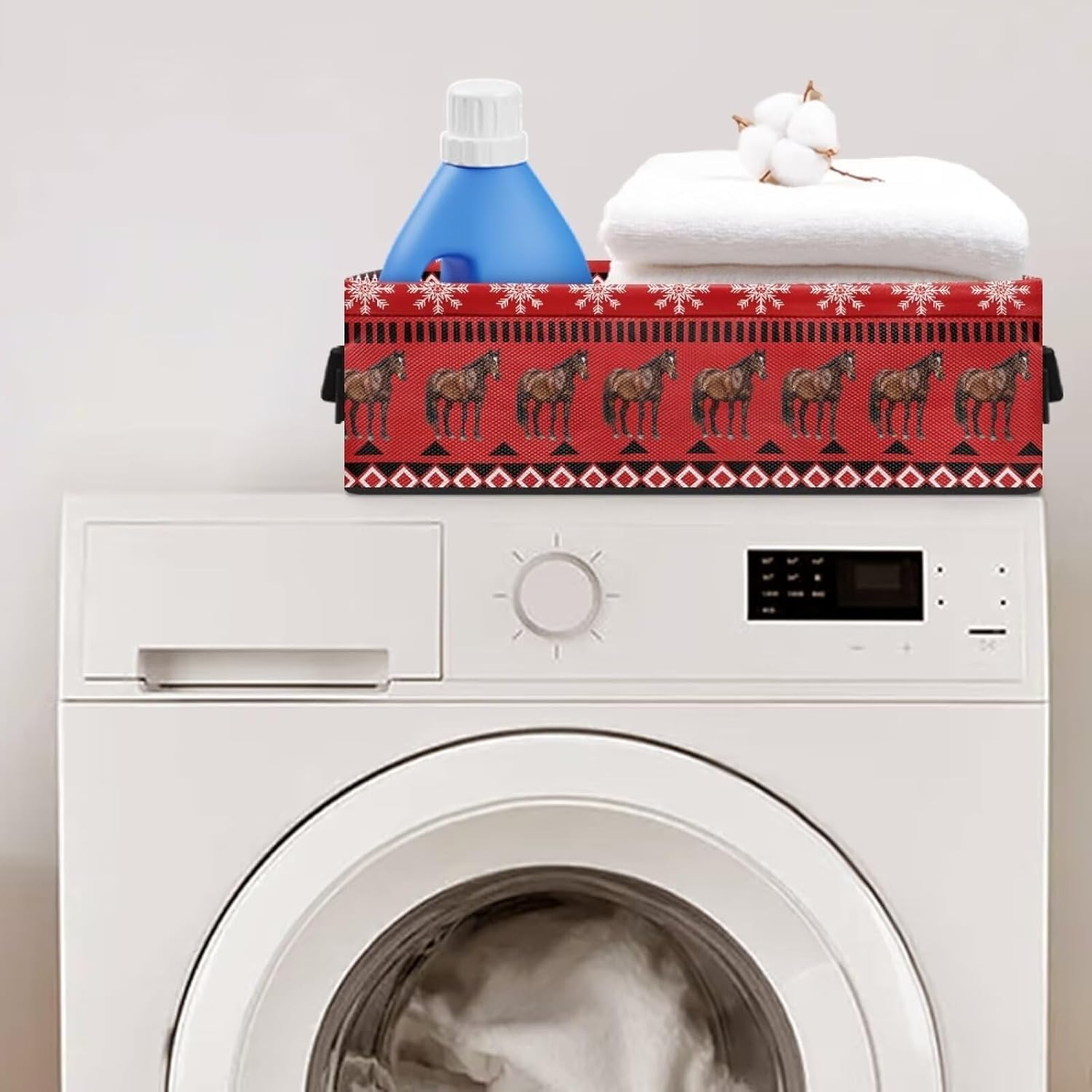 CREAMIC Toilet Paper Holder Basket with Handle