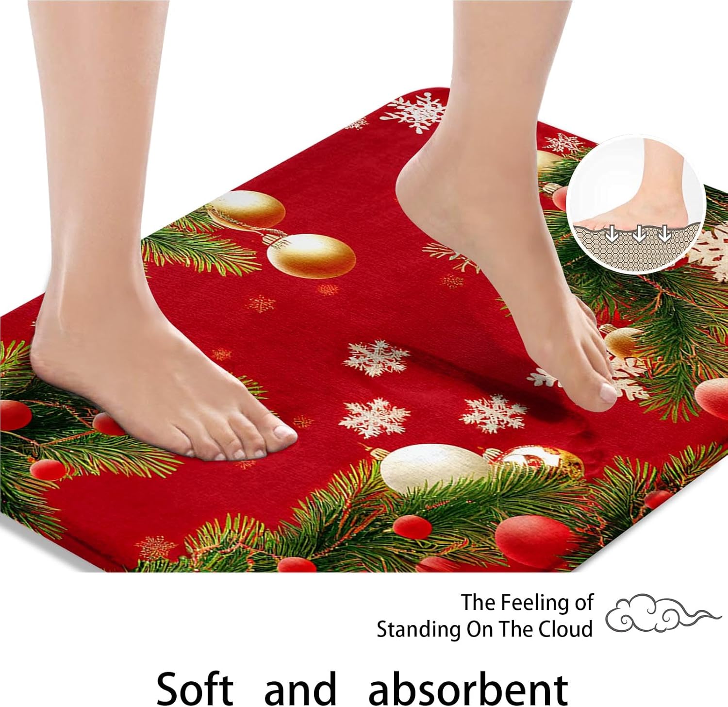 ArtSocket Christmas Tree Bathroom Set with 4 Pcs