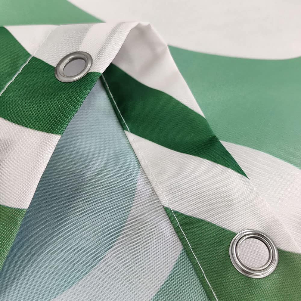 Dongbei Aesthetic Wavy Swirl Shower Curtain