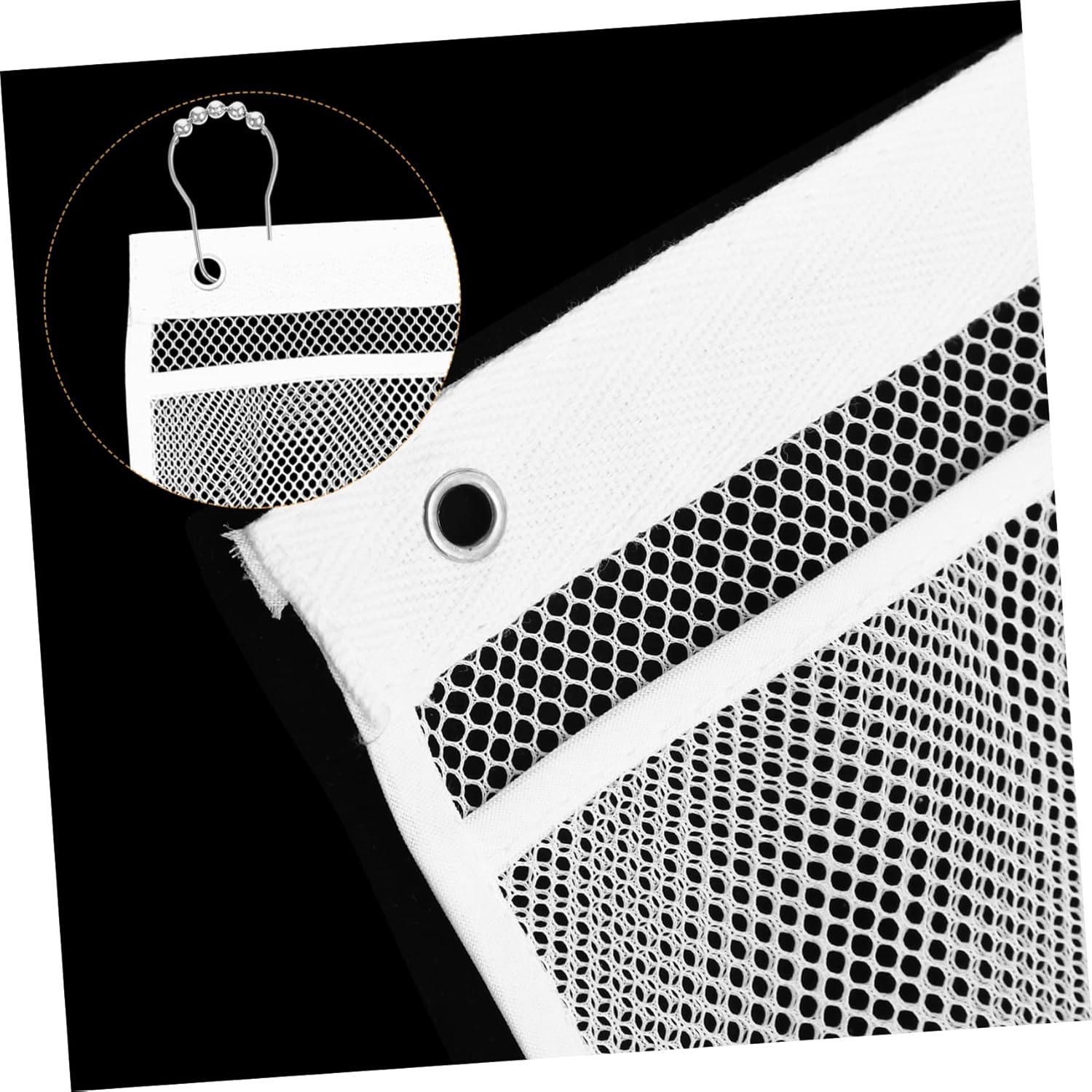 BUGUUYO Easy Install Mesh Shower Organizer Bag 6 Pockets