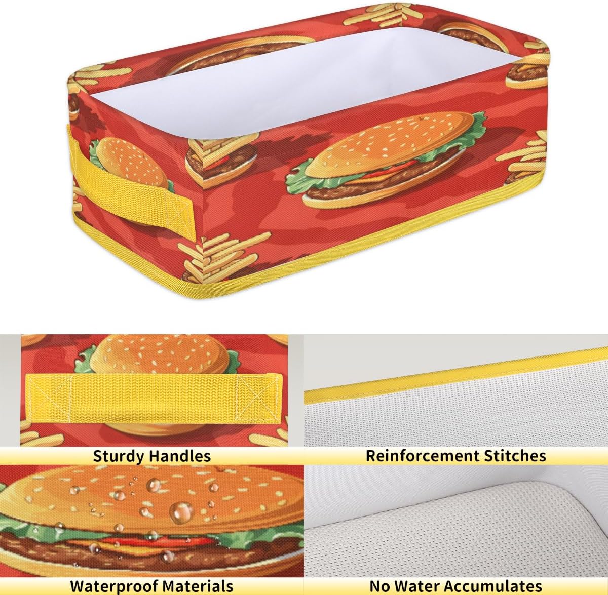 Hamburgers Toilet Paper Baskets for Bathroom Organization