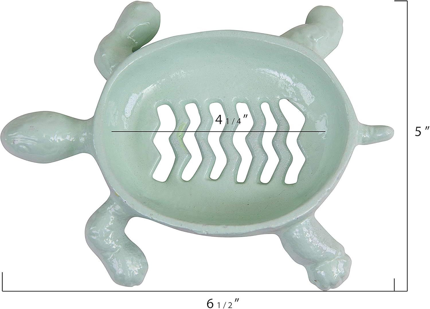 Creative Co-Op Cast Iron Turtle Soap Dish 1