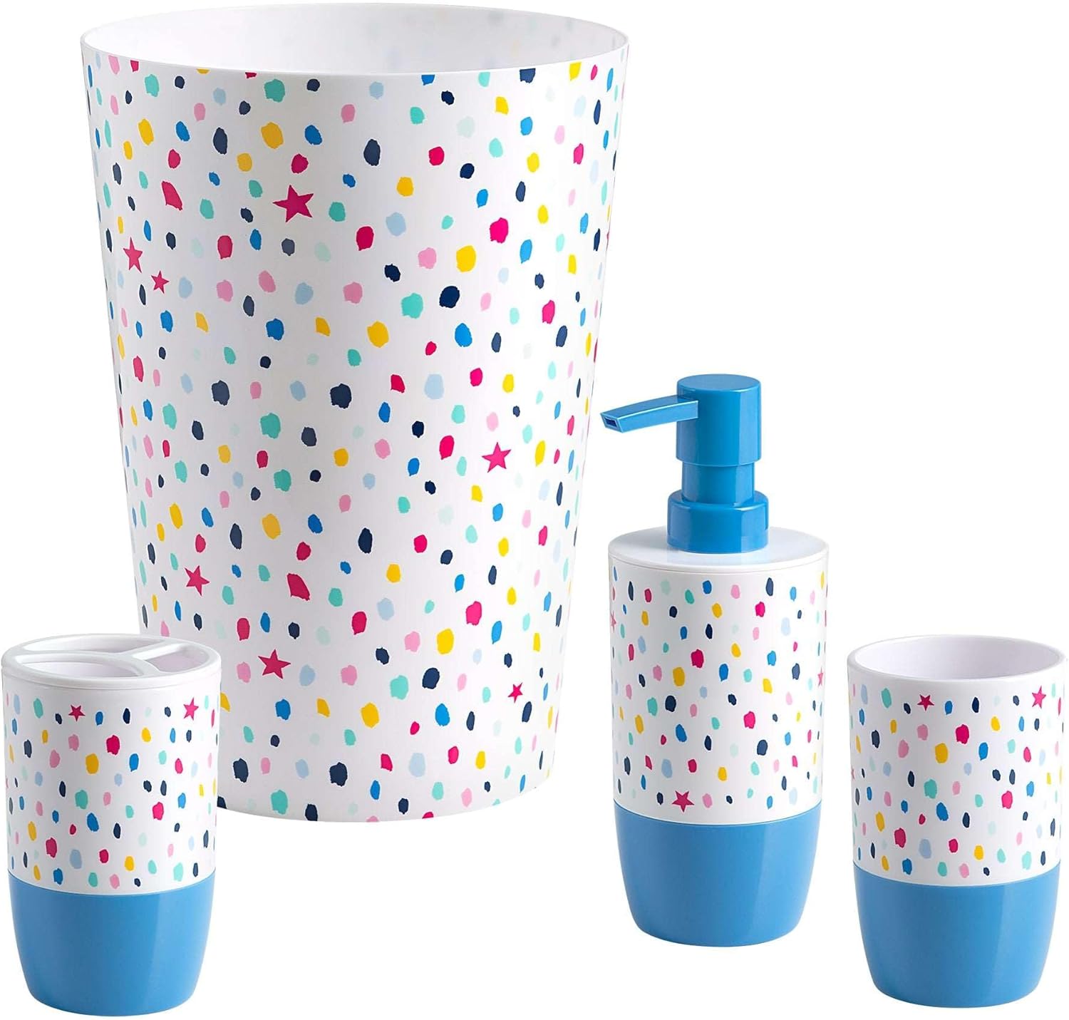 Allure Home Creation Confetti Dot 4-Piece Bath Set