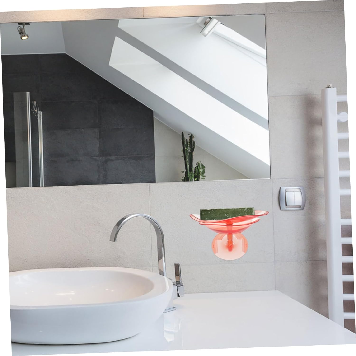 Mipcase Wall Mount Soap Dish with Sticker Installation