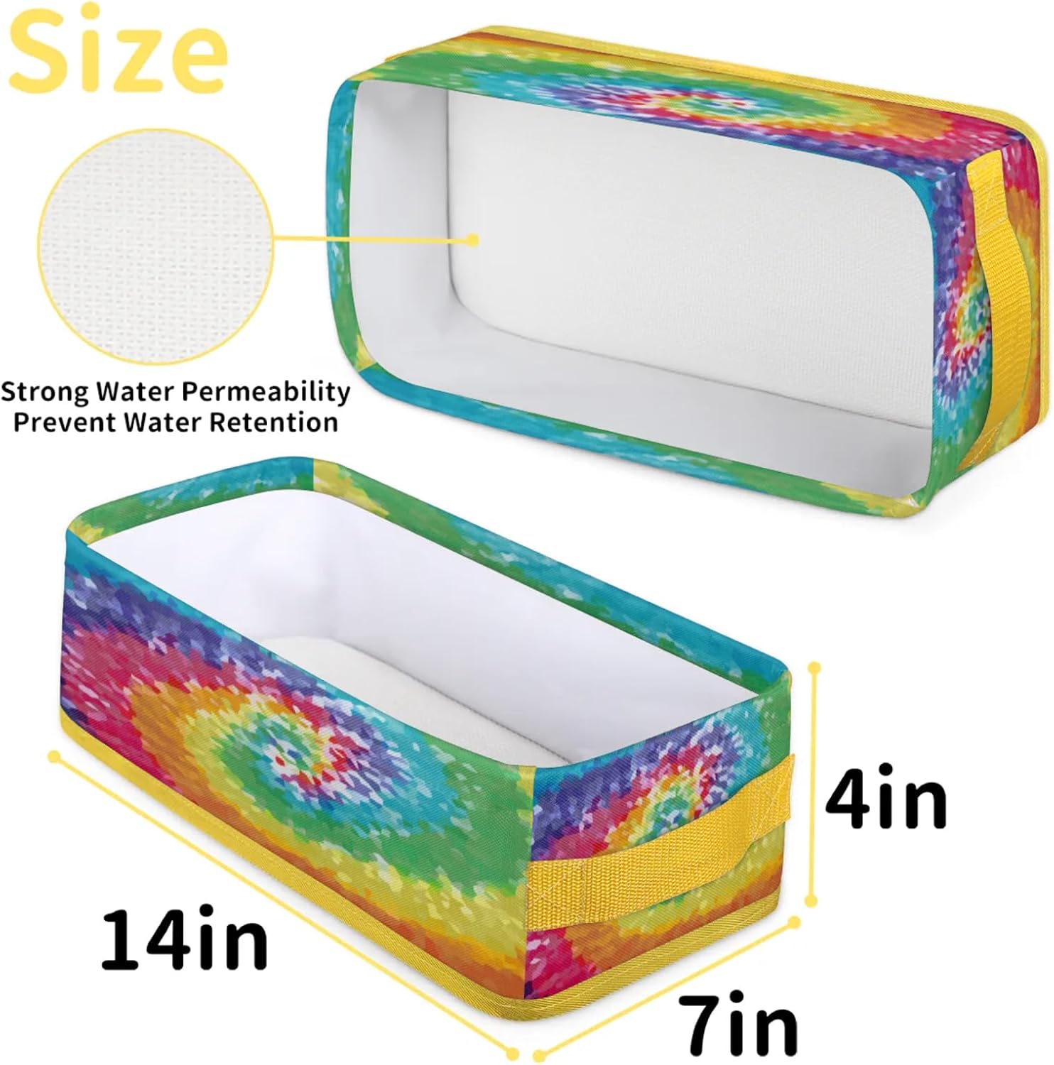 Snatocys Rainbow Toilet Paper Storage Basket Organizer