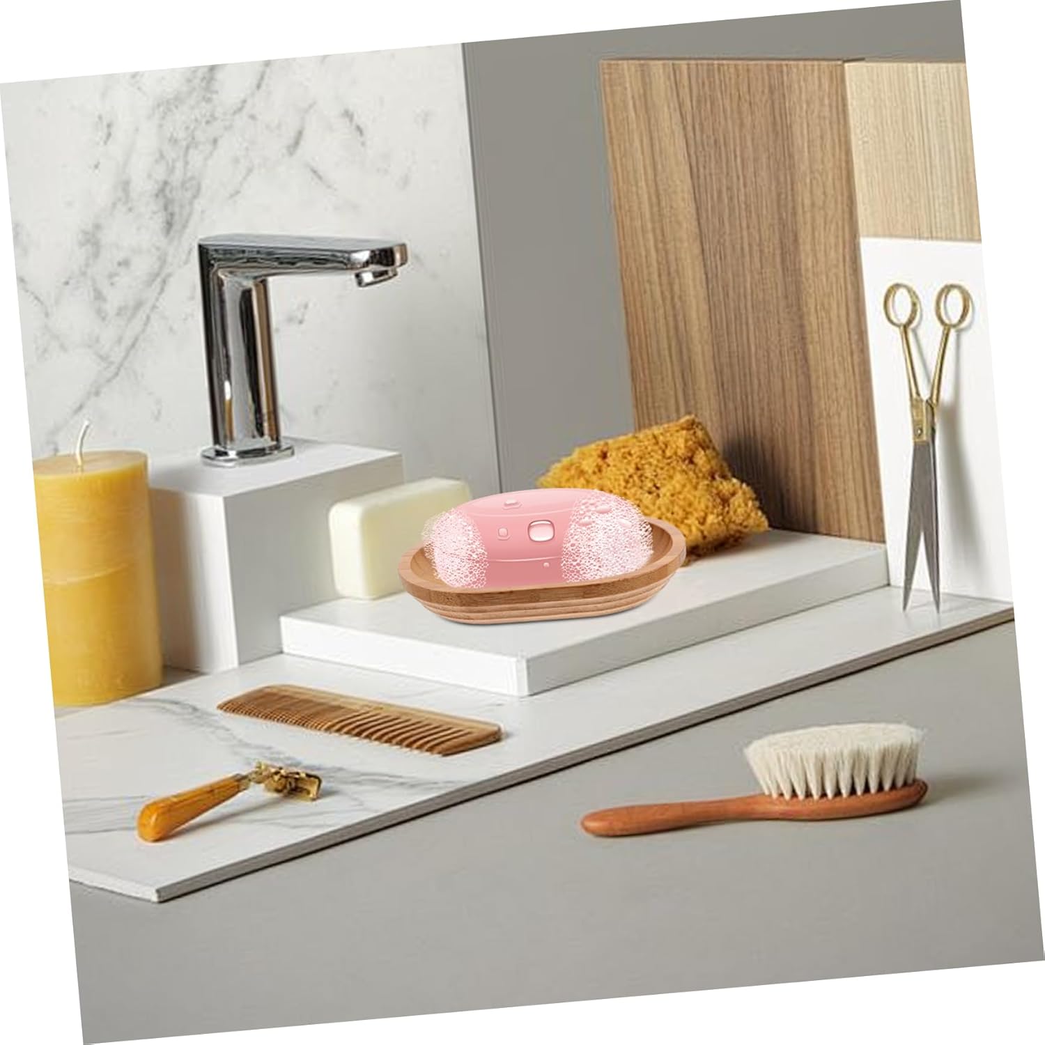 Self Draining Soap Dish with Elegant Design